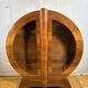 Vintage Art Deco Globe Round Display Cabinet Figured Walnut Circa 1930