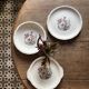 Set of 3 vintage plates, "Indian Tree" pattern by Digoin