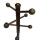 Vintage Wooden Sputnik Design Freestanding Coat Rack, 1970s, Brown