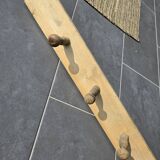 Porte-manteau ancien en bois 6 patères