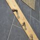 Antique wooden coat rack with 6 hooks