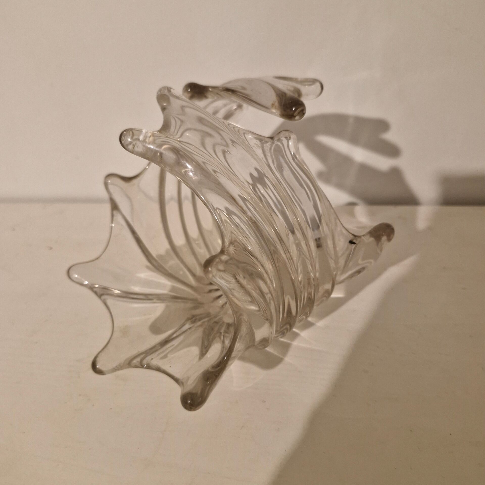 Coupe vintage  en verre epais et cristal
