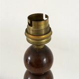 Art Deco lamp in turned wood from the 1930s