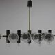 Unique Design Glass Chandelier, Czechoslovakia, 1970s