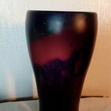 Vase in glass paste glass of the bresle