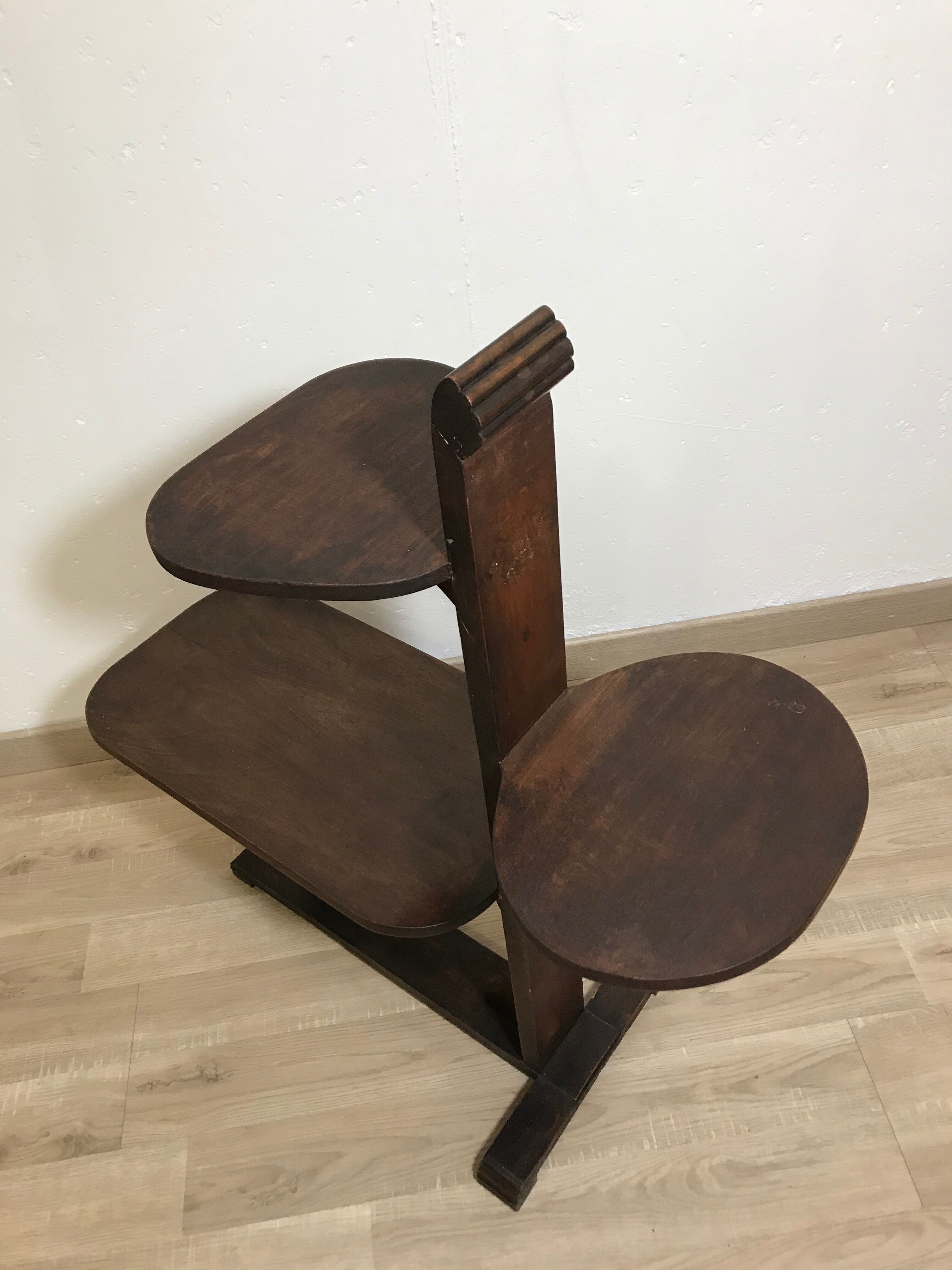 Sellette art deco plant holder