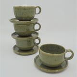 Set of 4 sandstone cups