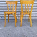 Pair of Baumann bistro chairs
