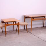Paire de tabourets de style scandinave par Vyčítal et Sedláček, Tchécoslovaquie, années 1960