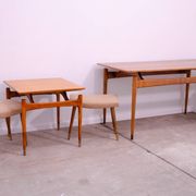 Pair of Scandinavian style stools by Vyčítal and Sedláček, Czechoslovakia, 1960s