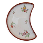 Assiette demie lune Strasbourg U&C Sarreguemines