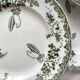 8 flat plates in iron earth "Modern Style" Saint Amand early 20th century