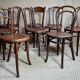 Mix 8 Viennese bistro chairs early twentieth century