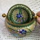Enamelled brass ashtray