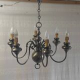 Dutch style chandelier 6 lights - mid. 20th century