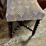 Pair of twisted foot stools