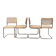 Lot de 4 chaises Cesca B32 par Marcel Breuer