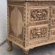 Carved solid Padouk chest of drawers 1950