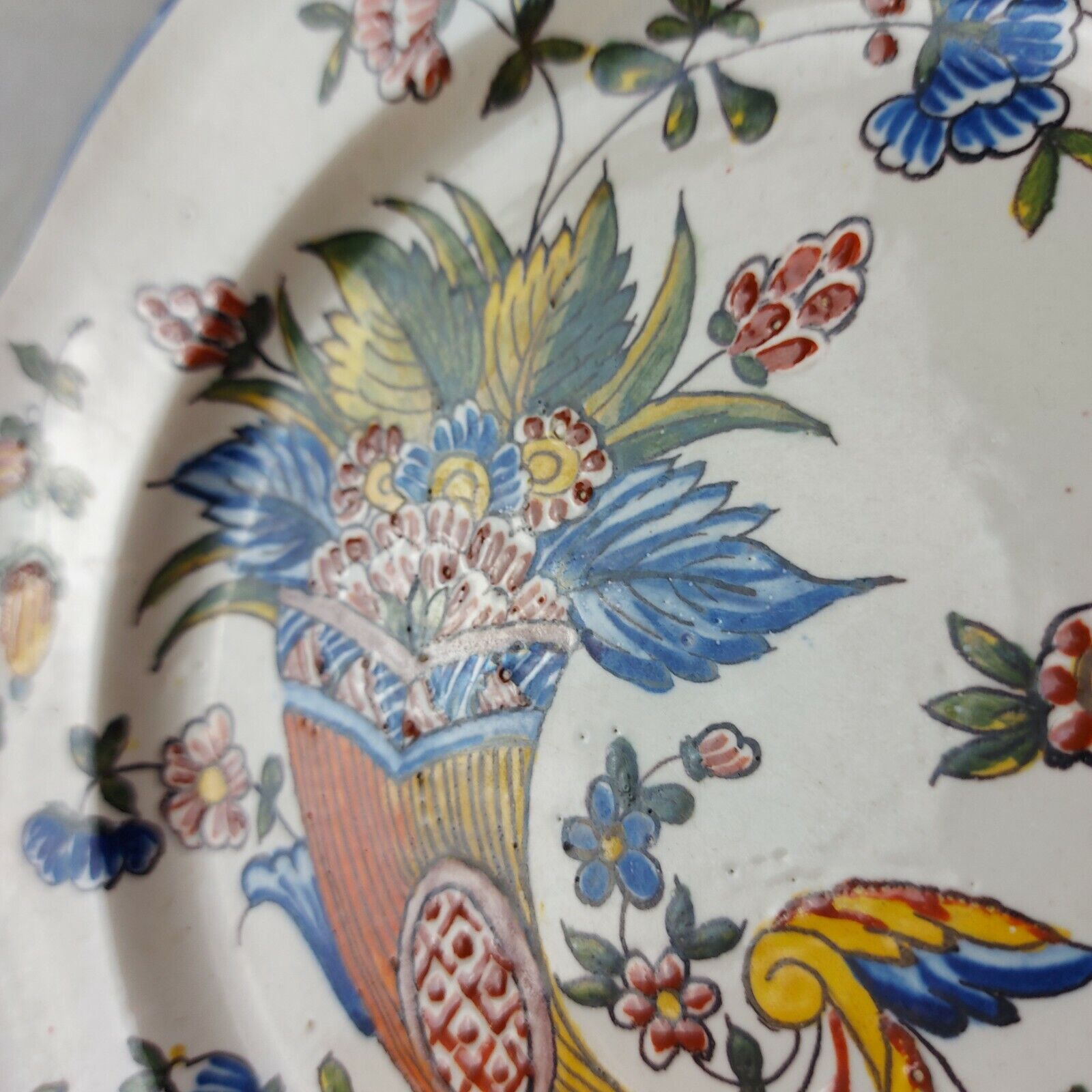 Old plate decoration cornucopia, St Clement