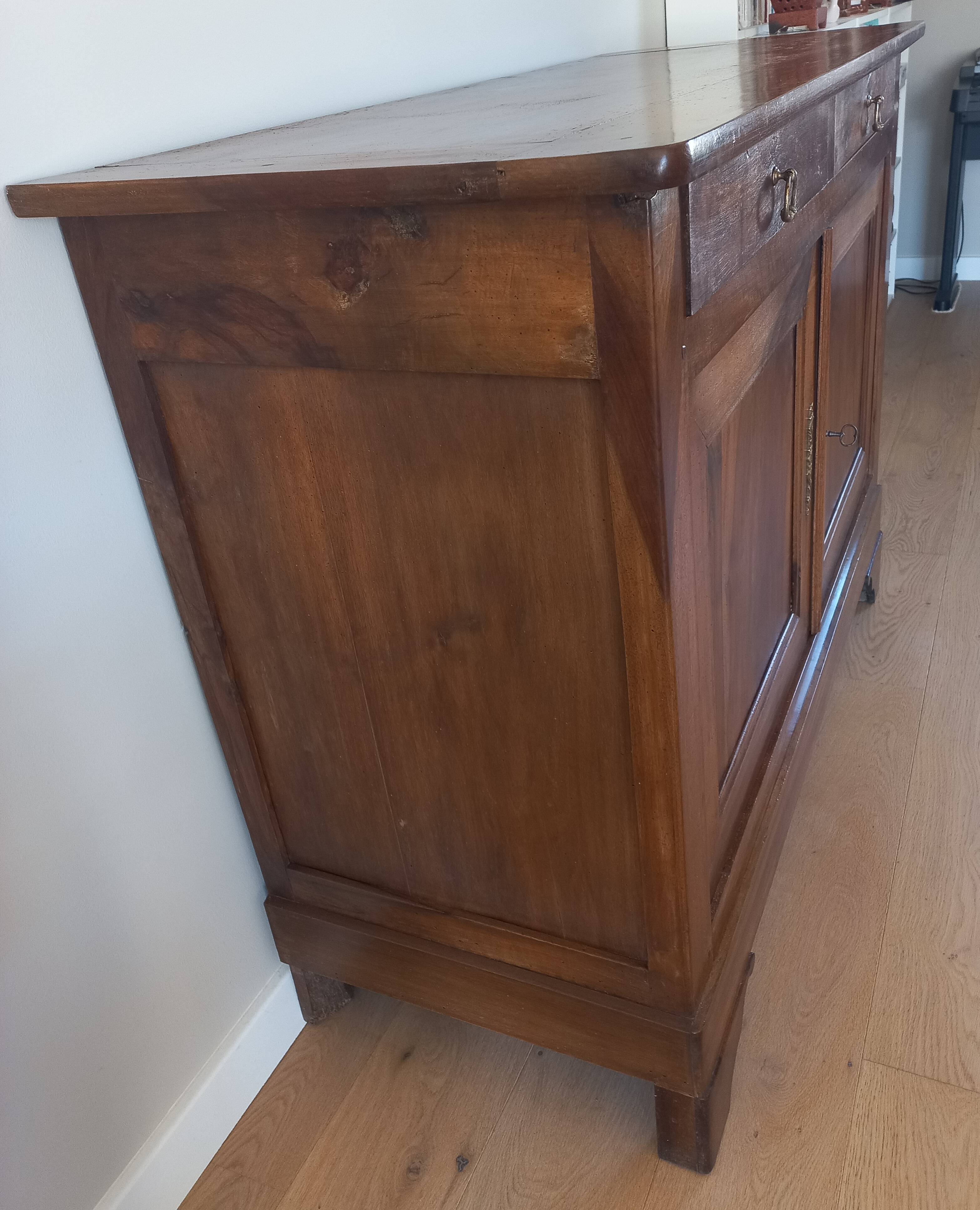 Louis Philippe solid walnut buffet