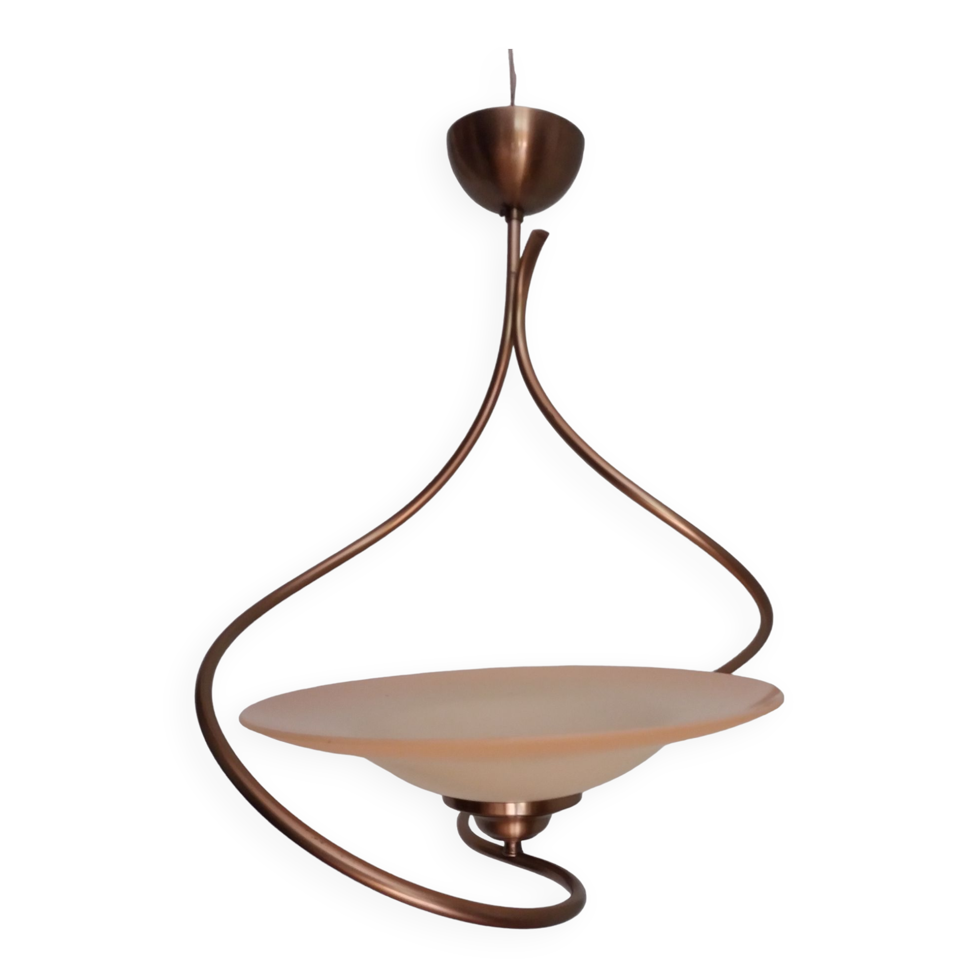 Ceiling lamp suspension brand CVL model cavaillon glass and brass