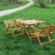 Vintage wooden folding garden set