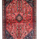 Tapis persan rouge fait à la main  103x158cm