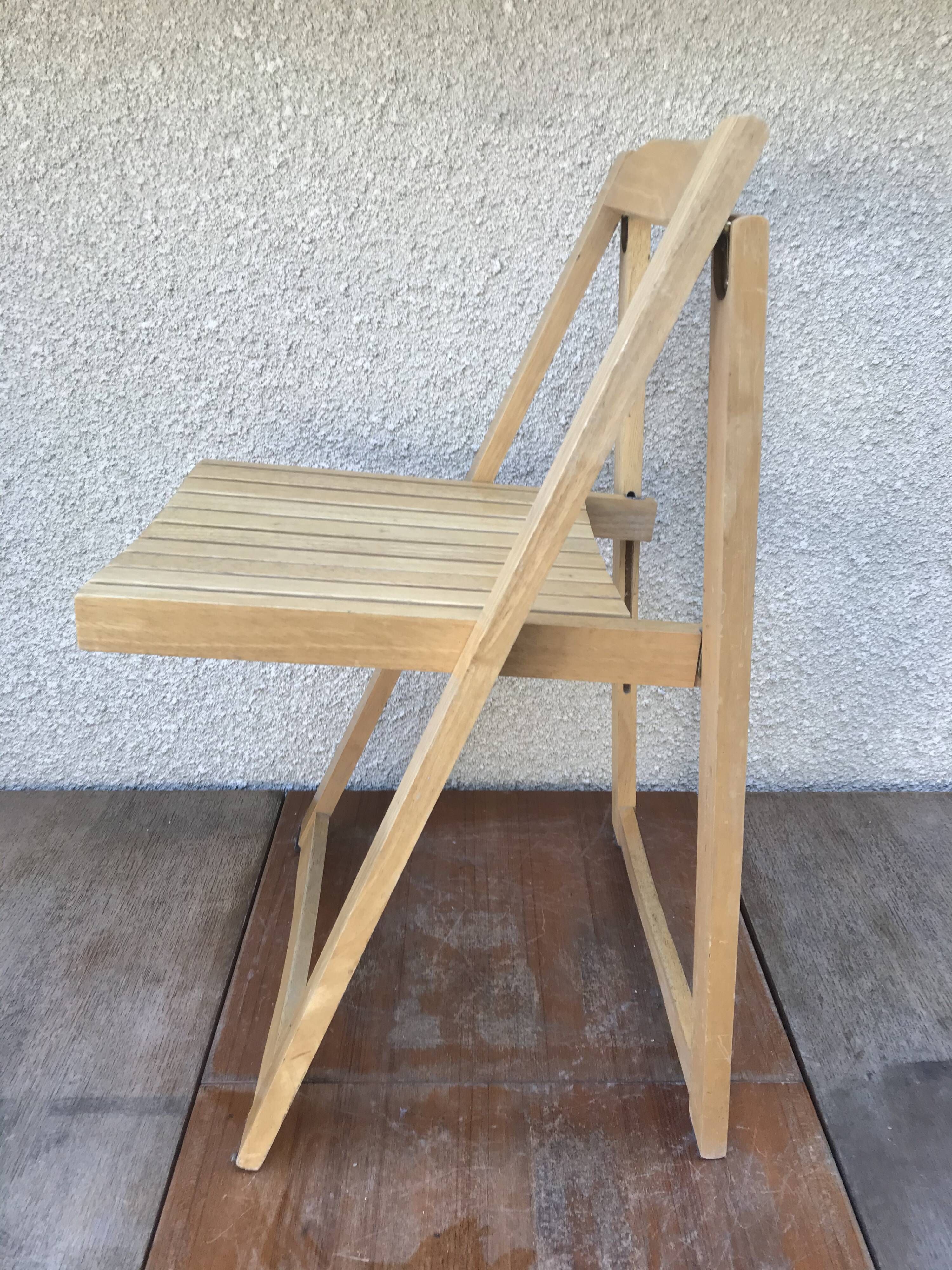 4 folding chairs 1960