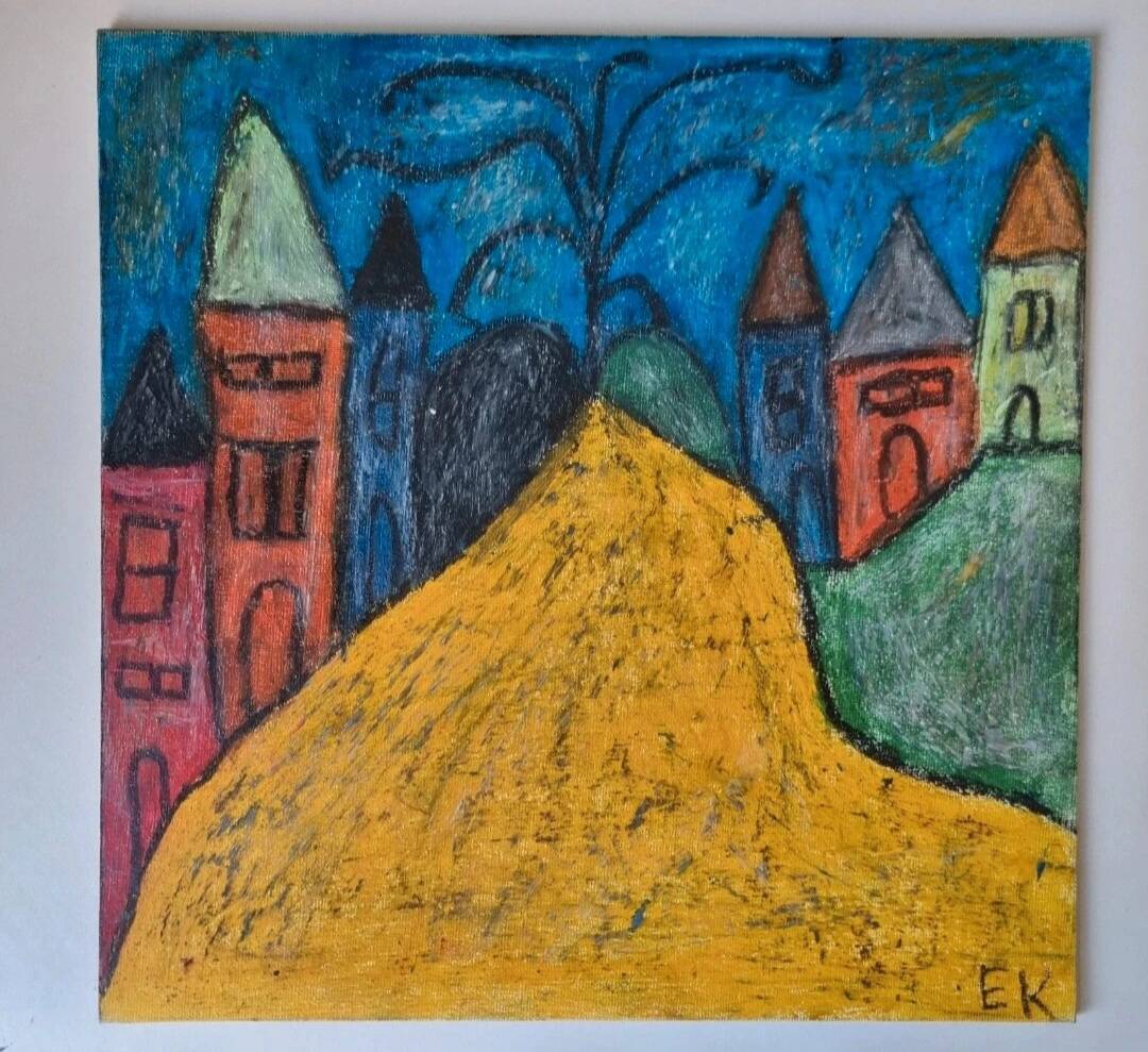 Oil Pastel Painting