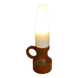 Scandinavian orange wooden lamp