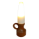 Lampe en bois orange scandinave