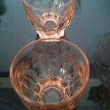 Set of 7 port glasses including a carafe