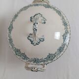 Soup tureen / Vegetable dish in ironstone Watteau Creil and Montereau