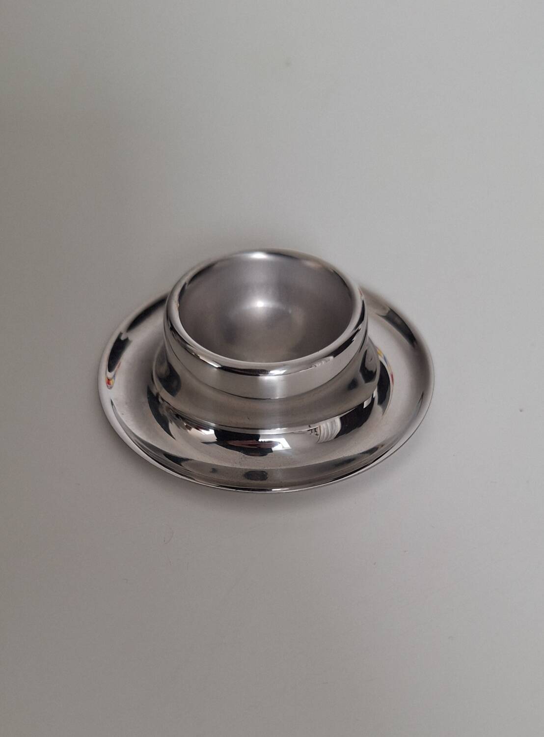 Vintage stainless steel egg cup