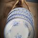 Set of 4 blue mismatched plates 2