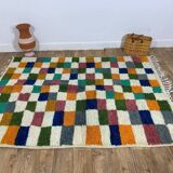 Handcrafted moroccan berber rug 213 x 160 cm