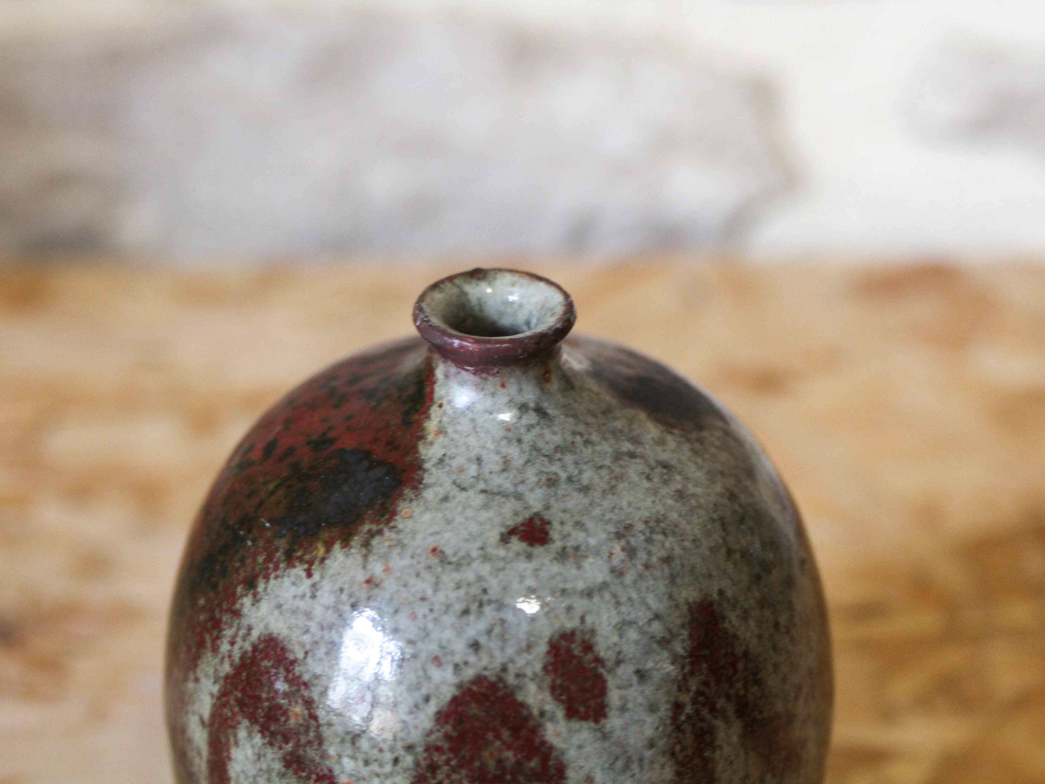 Small glazed stoneware vase Alain Bresson