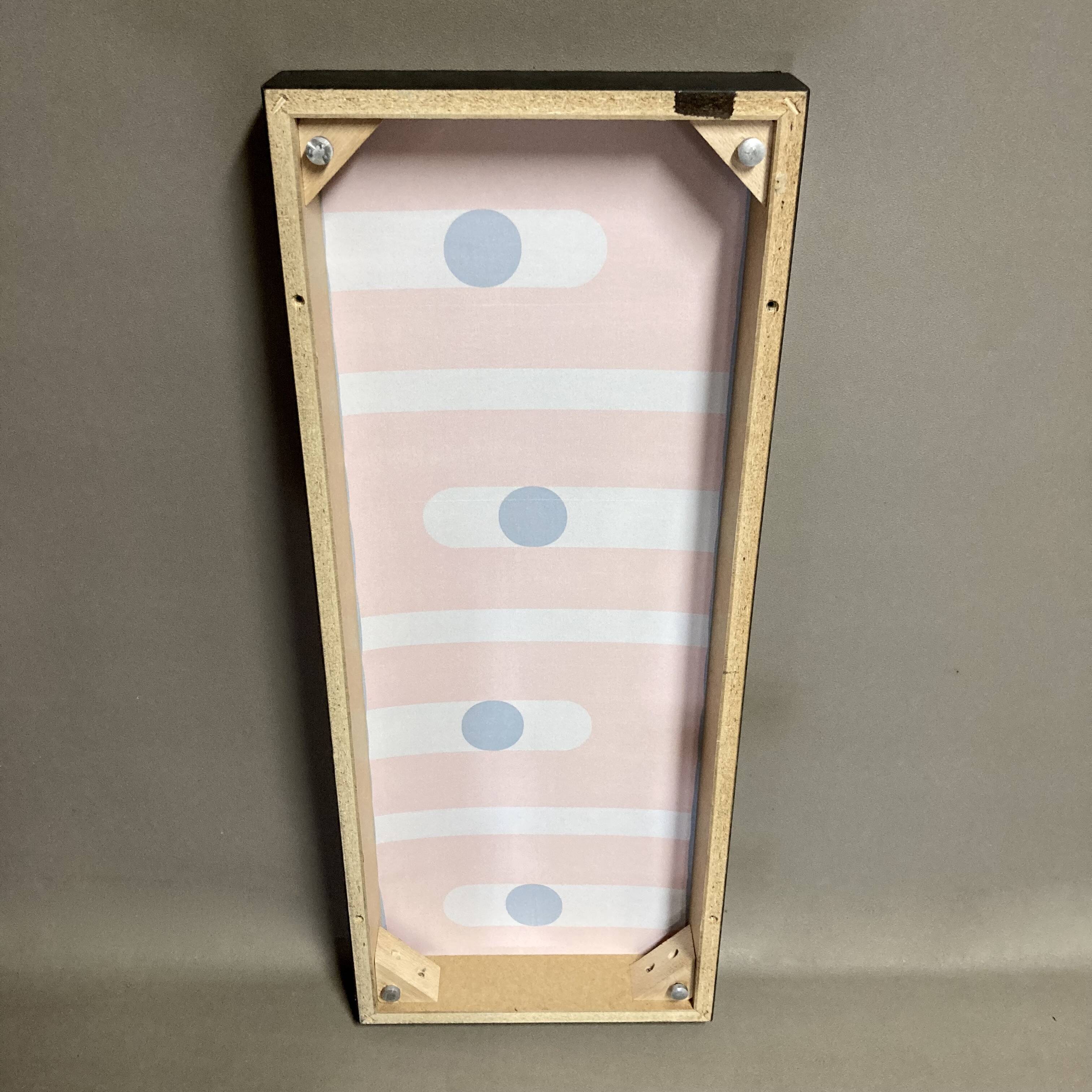 Pair of large “Scandinavian Design” decorations.