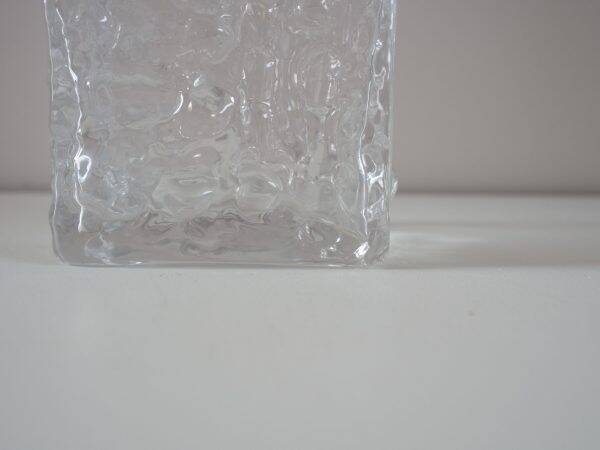 Vintage asymmetrical glass vase