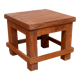Old Burmese teak workshop bedside table