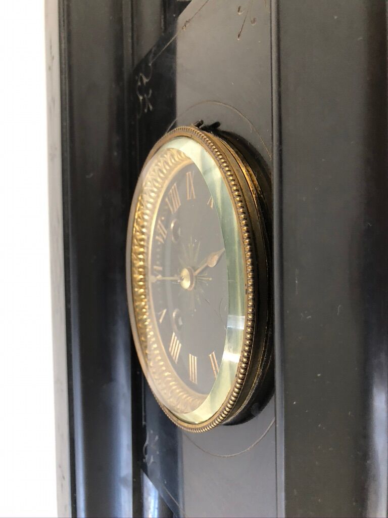 Black marble fireplace pendulum