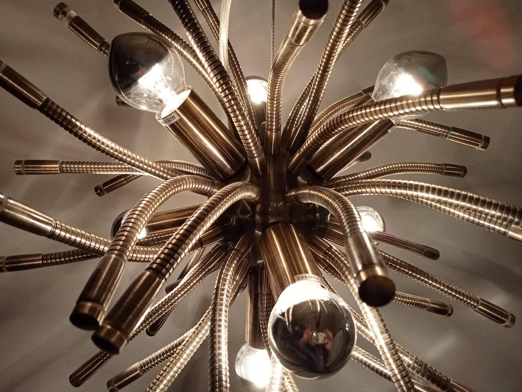 Vintage Pendant Lamp • Sputnik • Post Space Age • 1980