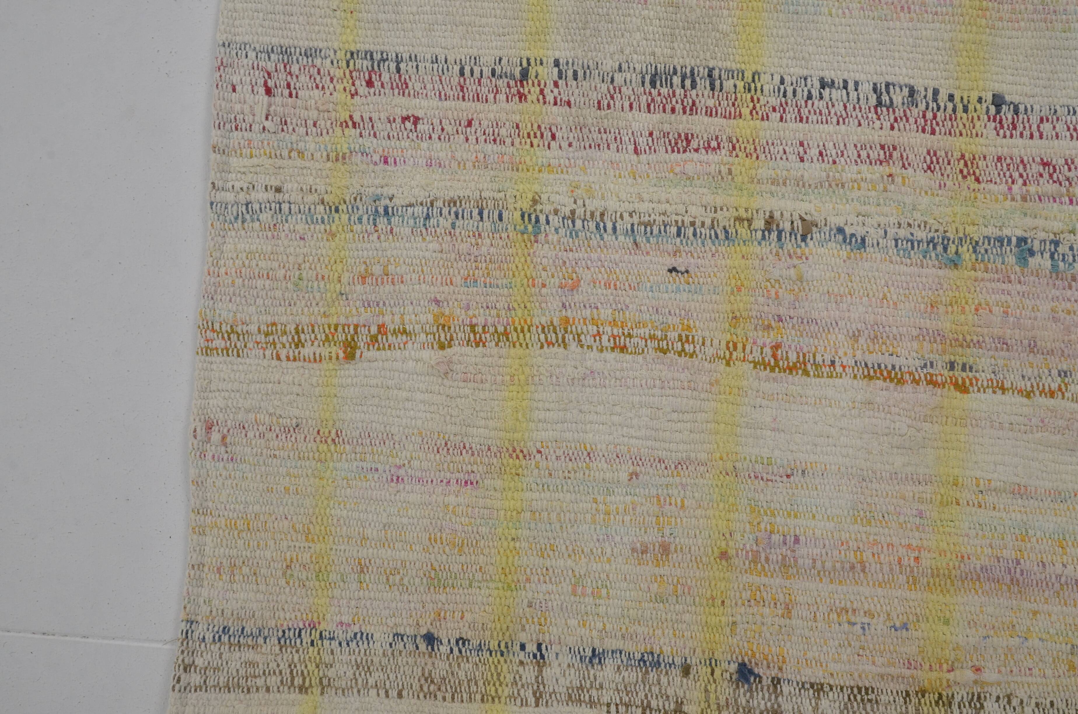 Very Long Turkish Vintage Kilim Carpet sku 3846