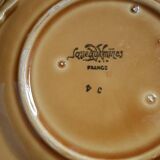 10 dessert plates in Sarreguemines barbotine