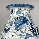Large Blue Ceramic Vase by Ima for Montelupo Florentino, Italy, 1980s
