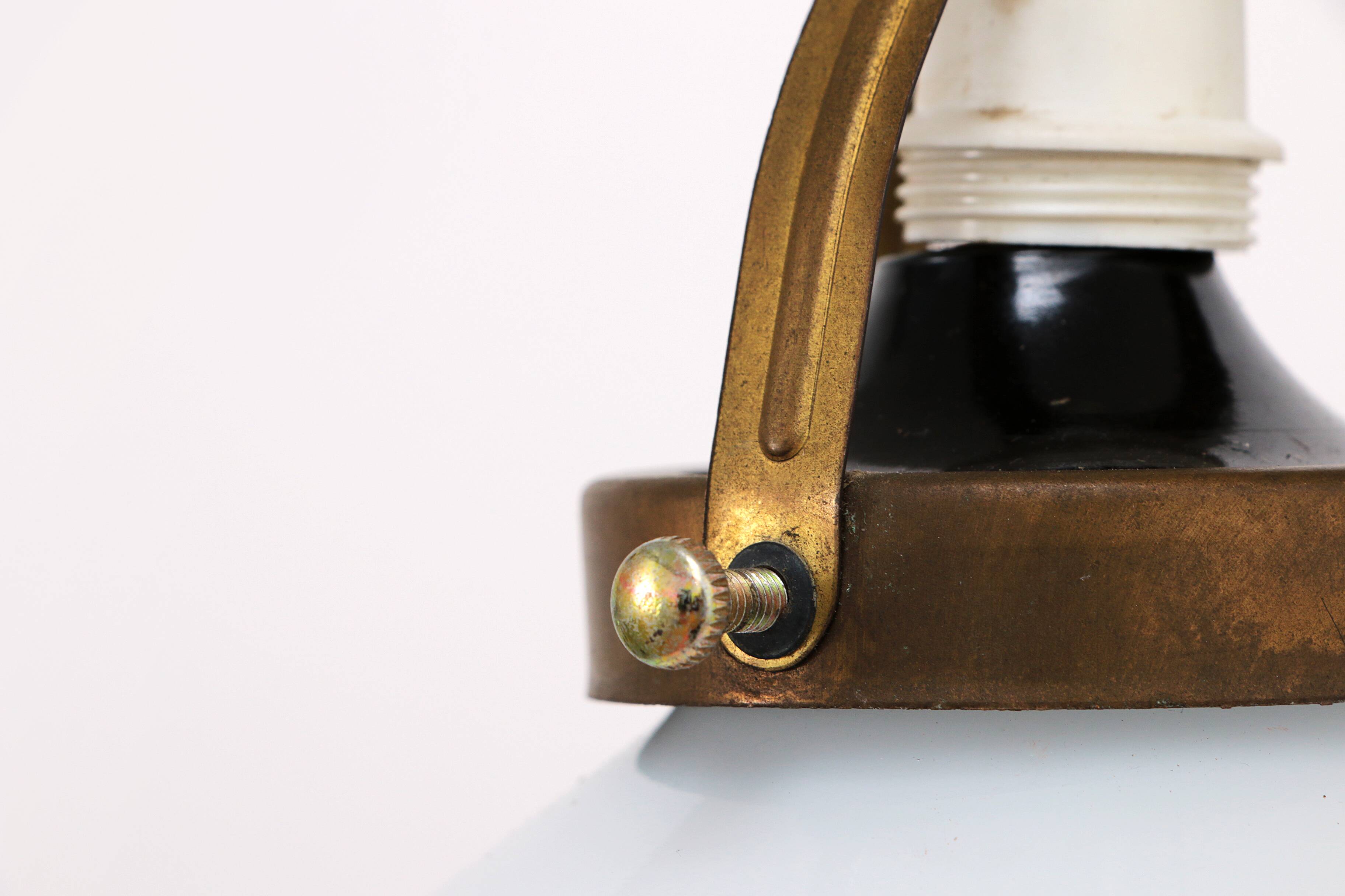 Vintage hanging lamp by Soholm made of white glass, 1970