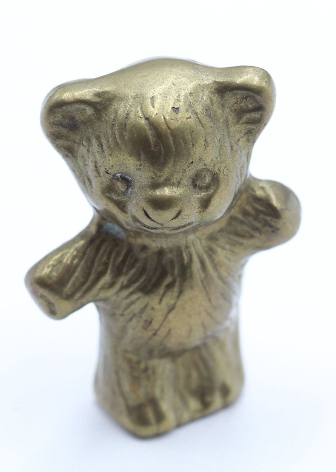 Brass bear statue