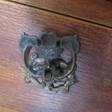 Art Deco chest of drawers with 4 drawers in oak, France 1930s-50s