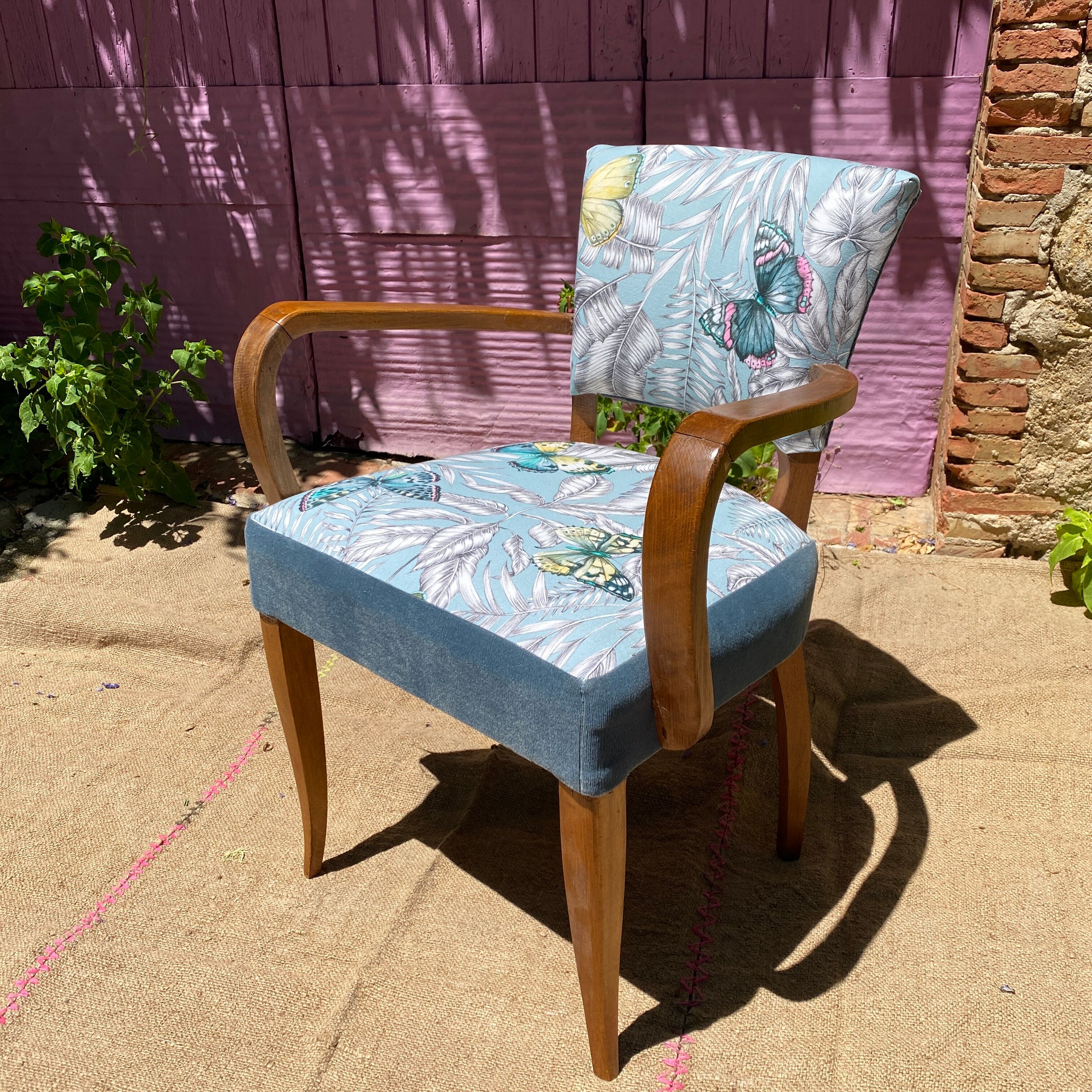 Armchair bridge Fabric "Bohemian" by Thévenon