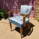 Armchair bridge Fabric "Bohemian" by Thévenon